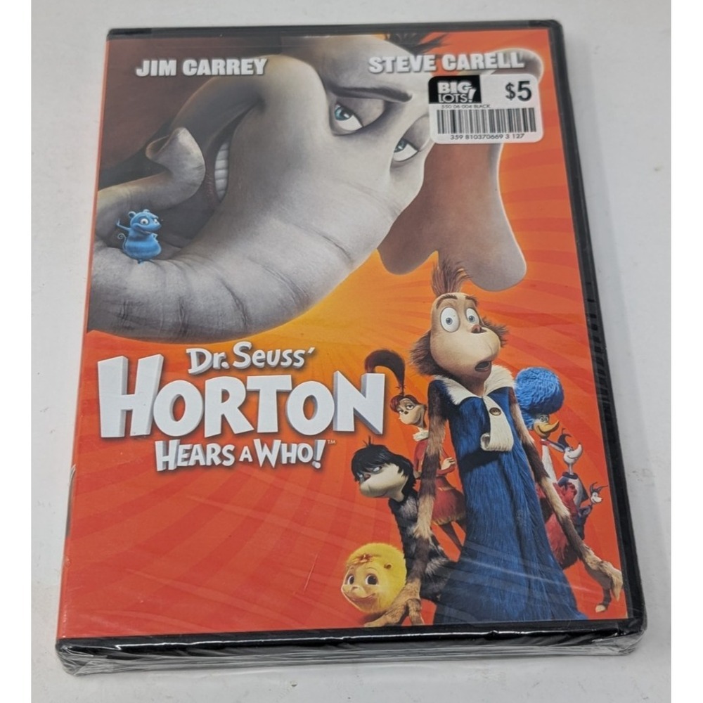 Dr. Seuss Horton Hears a Who! DVD‎ Animated Movie Jim Carrey NEW SEALED